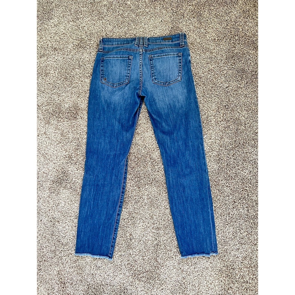 Kut From The Kloth Boyfriend Jeans Distressed Medium Wash Denim Women's Size 4 - Picture 4 of 7